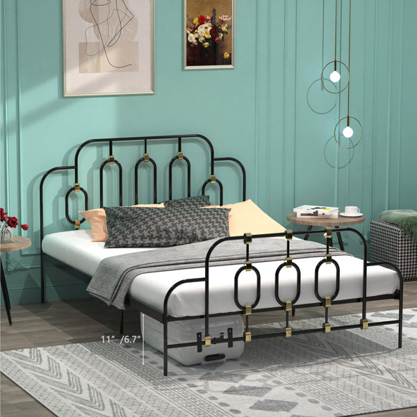 Mercer41 Mudsay Metal Platform Bed | Wayfair